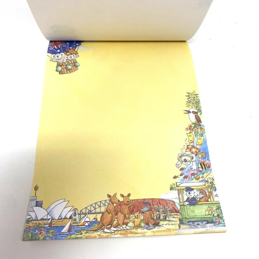 Vintage Simson Richard Galbraith Australia Print Writing Paper Pad 24 Sheets